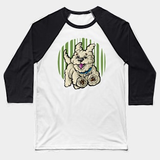 running happy dog Baseball T-Shirt